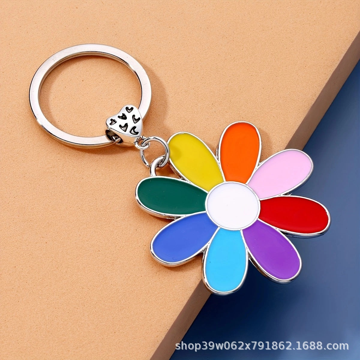 Wholesale Fresh imitation daisy keychain